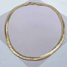 Load image into Gallery viewer, 14k Gold Filled 7mm Herringbone Necklace Layering Jewelry