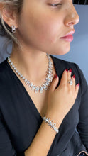 Load image into Gallery viewer, 18k Gold Filled and Silver Filled 4 piece Zirconia Set