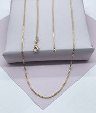 Load image into Gallery viewer, 18k Gold Filled 1.5mm Thickness Box Chain, Available In 16” & 18” For