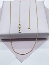 Load image into Gallery viewer, 18k Gold Filled Snake Chain: 1mm Round Textured Necklace Supplies