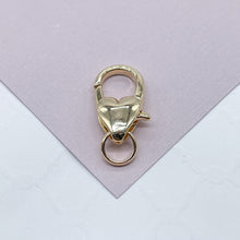 Load image into Gallery viewer, 18k Gold Filled Heart Lobster Clasp with Jump Ring - 21mm