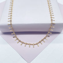 Load image into Gallery viewer, 18k Gold Filled Fringe Choker Necklace: Bohemian Dangle Chain