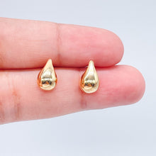 Load image into Gallery viewer, 18k Gold Filled Tear Drop Stud Earrings: Dainty Jewelry