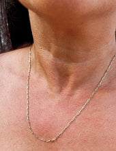 Load image into Gallery viewer, 18k Gold Filled 2mm Dainty Paper Clip Chain Necklace Supplies Creative Styling Designers