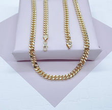 Load image into Gallery viewer, 18k Gold Filled Cuban Link Chain 7mm Necklace
