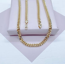 Load image into Gallery viewer, 18k Gold Filled Cuban Link Chain: 7mm Miami Curb Necklace
