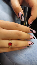 Load image into Gallery viewer, 18k Gold Filled Ring: Teardrop Solitaire Stone Jewelry