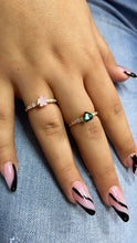 Load image into Gallery viewer, 18k Gold Filled Heart Ring: Pave Cubic Zirconia Band