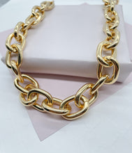 Load image into Gallery viewer, 18k Gold Filled Chunky Cable Link Choker Necklace