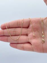Load image into Gallery viewer, 18k Gold Filled Snake Chain: 1mm Round Textured Necklace Supplies