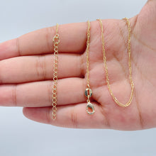 Load image into Gallery viewer, 18k Gold Filled 1mm Dainty Singapore Chain Necklace Supplies Creative Styling and Design Layers