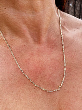 Load image into Gallery viewer, 18k Gold Filled 2mm Dainty Paper Clip Chain Necklace Supplies Creative Styling Designers