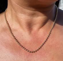 Load image into Gallery viewer, 18k Gold Filled 3mm Gold Bead Chain Necklace Supplies Designers