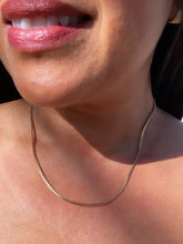 Load image into Gallery viewer, Dainty 18k Gold Filled 2mm Box Chain Necklace for Wholesale Jewelry Making