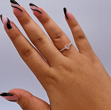 Load image into Gallery viewer, 18k Gold Filled Heart Ring: Pave Cubic Zirconia Band