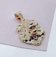 Load image into Gallery viewer, 18k Gold Filled Detailed Lion Head Pendant, King Of The Jungle Charm