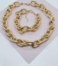 Load image into Gallery viewer, 18k Gold Filled Chunky Cable Link Choker Necklace