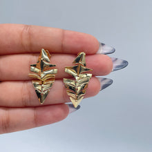 Load image into Gallery viewer, 18k Gold Filled Shark-Bone Skeleton Set - Necklace and Earrings