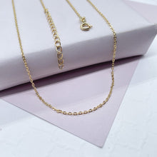 Load image into Gallery viewer, 18k Gold Filled 1.5mmThin Oval Curb Chain