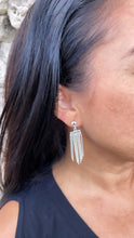 Load image into Gallery viewer, Silver Filled Dangling Fringe Earrings