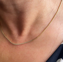 Load image into Gallery viewer, 18k Gold Filled Box Chain Necklace: 1.5mm Thickness