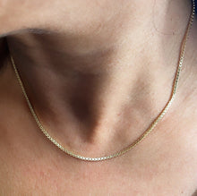 Load image into Gallery viewer, 18k Gold Filled Box Chain Necklace: 1.5mm Thickness