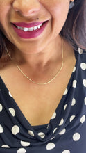 Load image into Gallery viewer, 18k Gold Filled Snake Chain: 1mm Round Textured Necklace Supplies