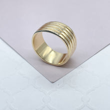 Load image into Gallery viewer, 18k Plain Gold Filled Five Rowed Band Ring