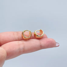 Load image into Gallery viewer, 18k Gold Filled Chunky Huggie Earrings