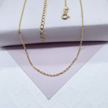 Load image into Gallery viewer, 18k Gold Filled 1.5mmThin Oval Curb Chain