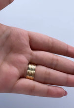 Load image into Gallery viewer, 18k Plain Gold Filled Five Rowed Band Ring