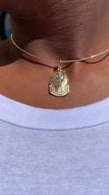 Load image into Gallery viewer, 18k Gold Filled Sphinx Pendant With Zircon Stone Eyes