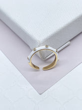 Load image into Gallery viewer, 18k Gold Filled Colorful Enamel Stackable Rings With Small Stones