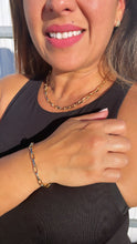 Load image into Gallery viewer, Thick 18k Gold Filled Paper Clip Set Featuring Bracelet And Necklace