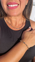 Load image into Gallery viewer, Thick 18k Gold Filled Paper Clip Set Featuring Bracelet And Necklace