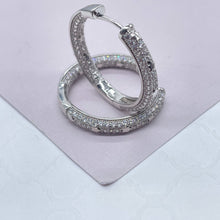 Load image into Gallery viewer, 18k Gold Filled Star Hoop Earrings: Micro Pavé Zirconia Clicker