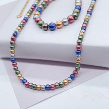 Load image into Gallery viewer, 18K Gold Filled Colorful Beads Set
