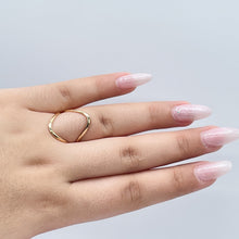 Load image into Gallery viewer, 18k Gold Filled Egg Shape Open Ring, Simple Ring Wholesale Jewelry Supplies