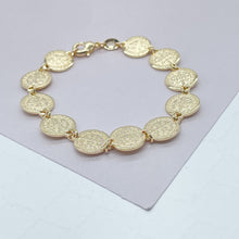 Load image into Gallery viewer, 18k Gold Filled San Benito Link Bracelet Wholesale Jewelry Supplies