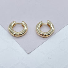 Load image into Gallery viewer, 18k Gold Filled Simple Plain Thin Huggie Wrap EarringsWholesale Jewelry Supplies