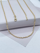 Load image into Gallery viewer, 18k Gold Filled 1.8mm Singapore ChainWholesale Jewelry Supplies