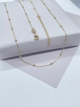 Load image into Gallery viewer, 18k Gold Filled Ultra Thin 0.6mm Satellite Chain
