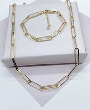 Load image into Gallery viewer, 18k Gold Filled Long Open Paper Clip SetWholesale Jewelry Supplies