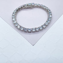 Load image into Gallery viewer, 18k Gold Filled Shiny CZ Tennis Bracelet Wholesale Jewelry Supplies