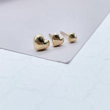 Load image into Gallery viewer, 18k Gold Filled Simple Baby Heart EarringsWholesale Jewelry Supplies