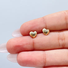 Load image into Gallery viewer, 18k Gold Filled Simple Baby Heart Earrings Wholesale Jewelry Supplies