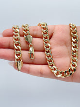 Load image into Gallery viewer, 18k Gold Filled 9mmThick Cuban Link ChainWholesale Jewelry Supplies
