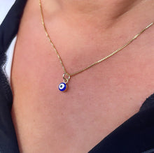 Load image into Gallery viewer, 18k Gold Filled Simple & Small Blue Evil Eye SetWholesale Jewelry Supplies