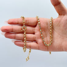 Load image into Gallery viewer, 18k Gold Filled 3mm Thick Box Set necklace and braceletWholesale Jewelry Supplies