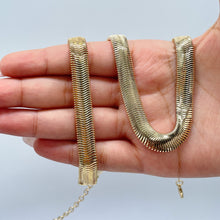 Load image into Gallery viewer, 18k Gold Filled 10mm Thick Soft Snake Set necklace and braceletWholesale Jewelry Supplies